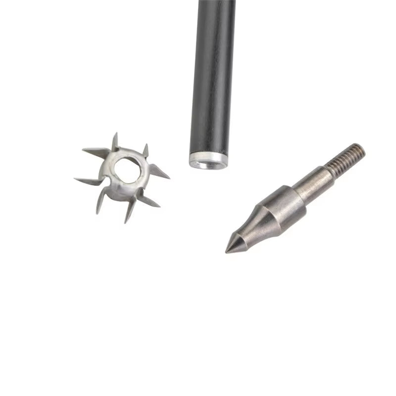 10/20/30/40/50Pcs Target Points ID 6.2Mm Arrowhead Broadhead Judo Arrow Points 8 Paw Point Outdoor Practice Archery Accessories