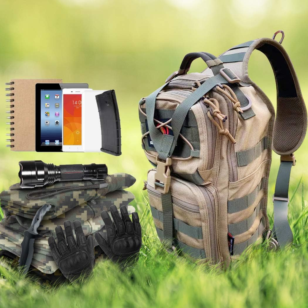 Slingshot Tactical Sling Pack, Military Rover Shoulder Sling Backpack, EDC Molle Assault Range Bag,Outdoor Sport Daypack for Every Day Carry,Trekking and Camping