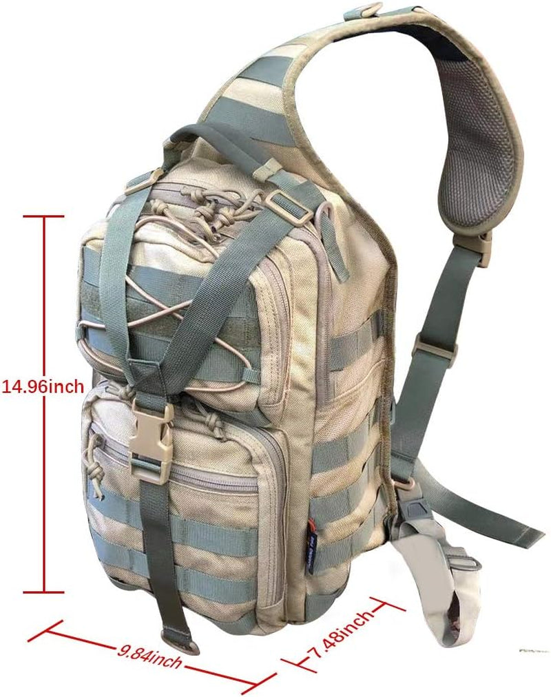 Slingshot Tactical Sling Pack, Military Rover Shoulder Sling Backpack, EDC Molle Assault Range Bag,Outdoor Sport Daypack for Every Day Carry,Trekking and Camping