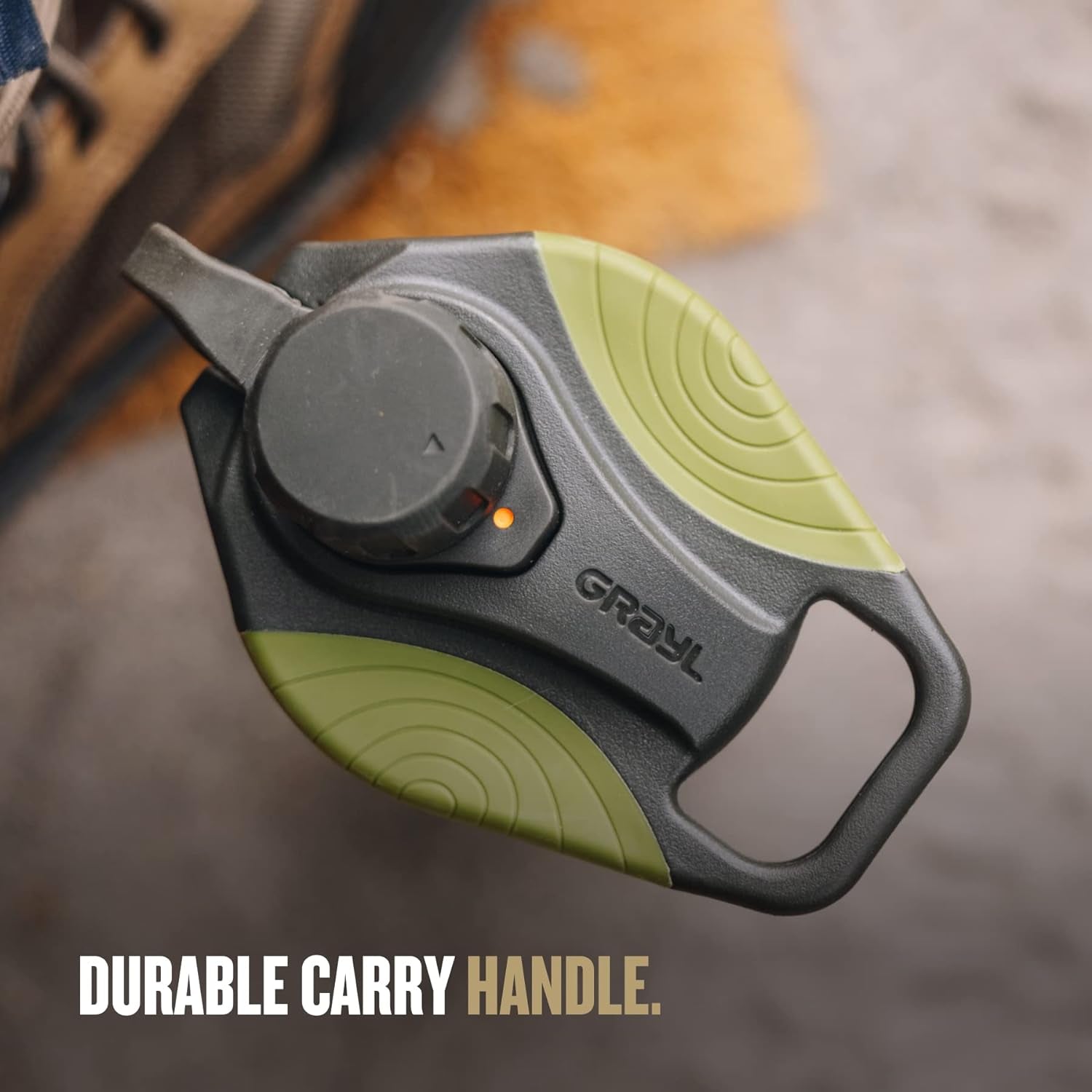 Geopress 24 Oz Water Purifier Bottle - Filter for Hiking, Camping, Survival, Travel (Black Camo)