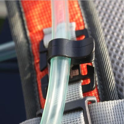 2PCS Rotatable Drinking Tube Clip Molle Hydration Bladder Drinking Straw Tube Trap Hose Webbing Clip for Camelbak Water Pack Bag