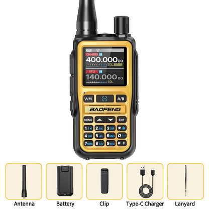 UV-5R Mini Walkie Talkie Multi Band Bluetooth Programming Wireless Copy Frequency 999CH Type-C Long Range Two Way Radio