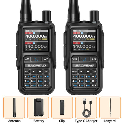UV-5R Mini Walkie Talkie Multi Band Bluetooth Programming Wireless Copy Frequency 999CH Type-C Long Range Two Way Radio