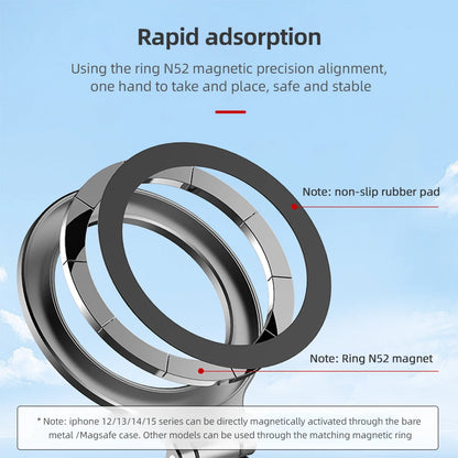 2 Options Magnetic Phone Mount Phone Holder Phone Tripod Mount with ARCA Connector Cold Shoe 1/4 Inch for I Phone 15/14/13/12