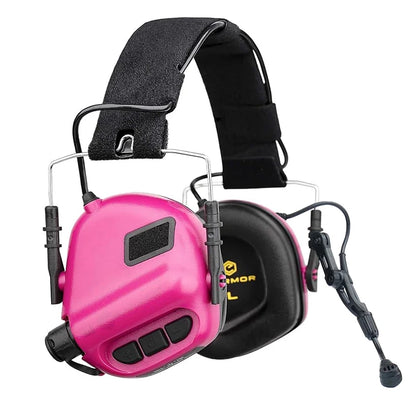 EARMOR M32 MOD4 Shooting Earmuffs Tactical Noise Reduction Headset with Helmet ARC Rail Adapter with Kenwood PTT Adapter New