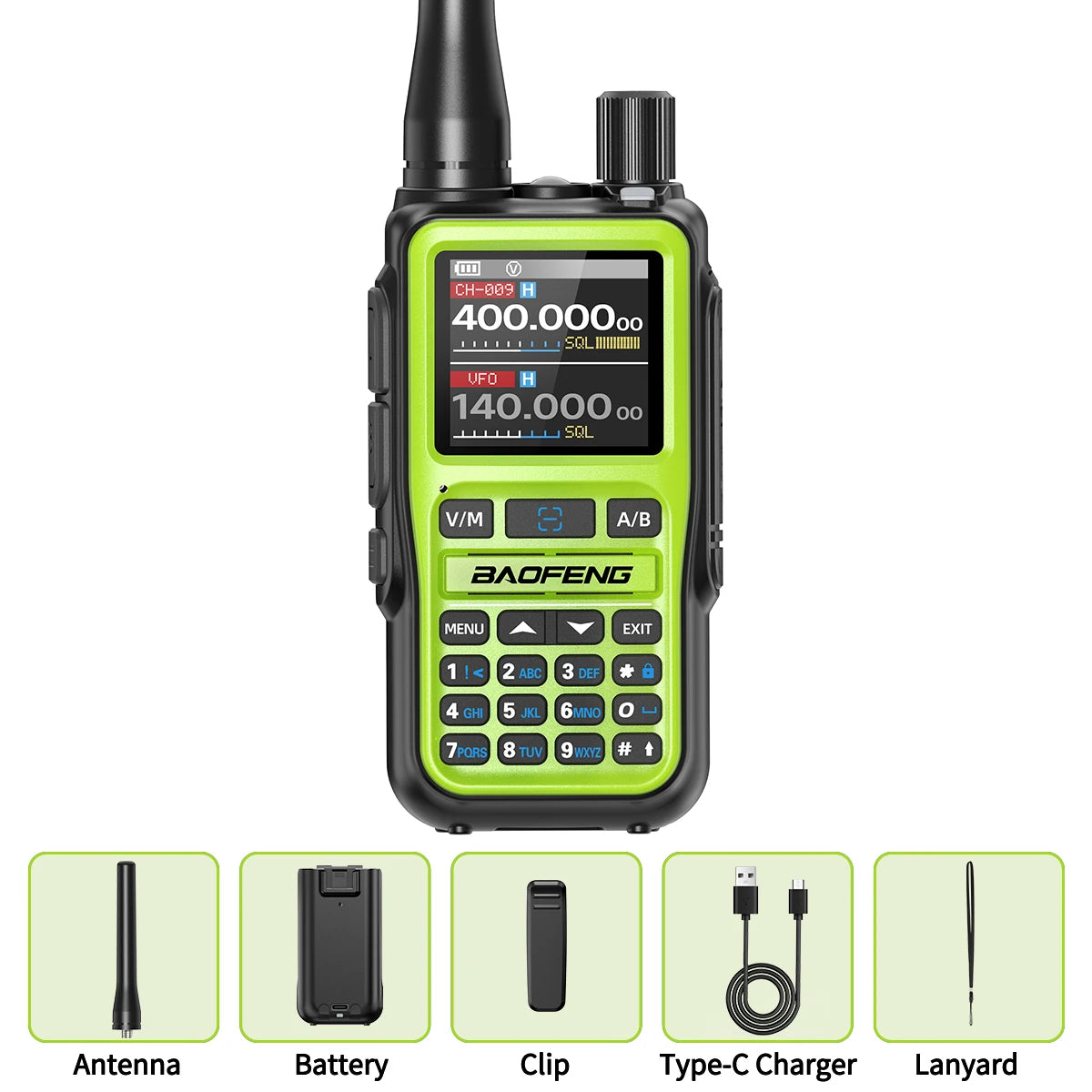 UV-5R Mini Walkie Talkie Multi Band Bluetooth Programming Wireless Copy Frequency 999CH Type-C Long Range Two Way Radio