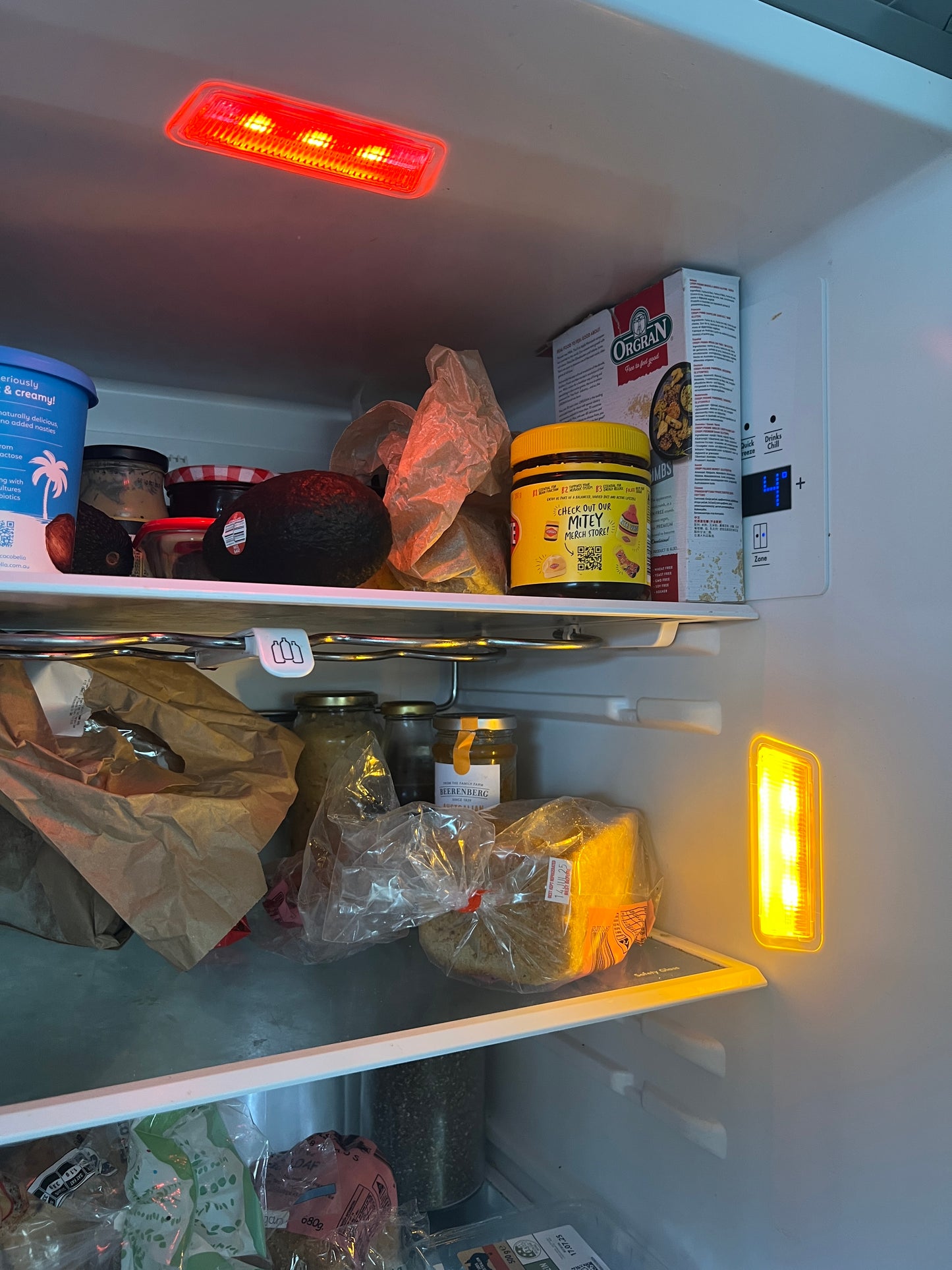 Amber Fridge LED covers