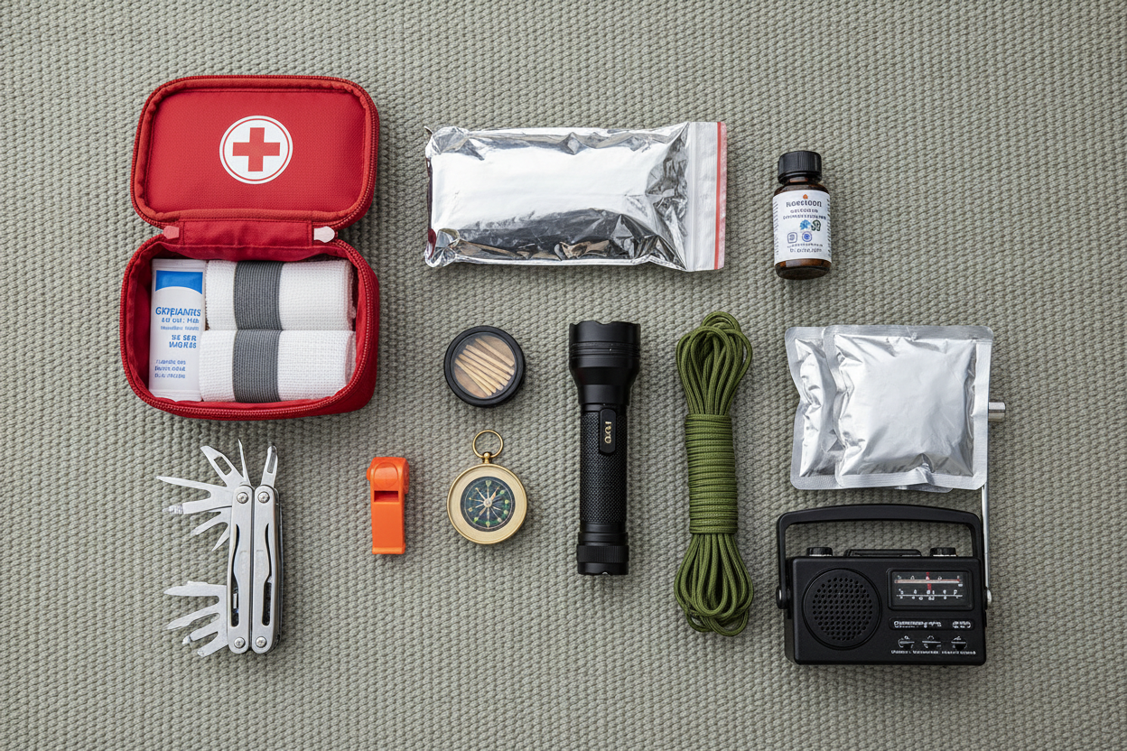 Sorting and comparing camping survival emergency gear